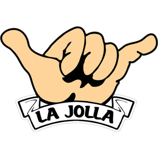 La Jolla   Hang Loose Hand Sticker