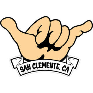 OK4 San Clemente  CA Hang Loose Hand (00172) Sticker