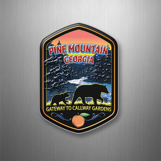 PINE MOUNTAIN GEORGIA BEARS AND PEACH 3D Magnet