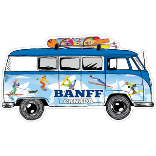 Banff  Canada   Winter Bus Side View Sticker
