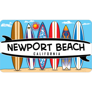 Newport Beach CA 6 Surfboards Sticker