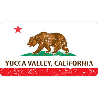Yucca Valley California Flag Sticker