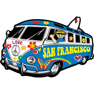San Francisco   Hippie Bus Sticker