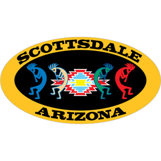 Scottsdale  AZ Kokopelli Oval Sticker