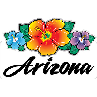 Arizona   Triple Hibiscus Sticker