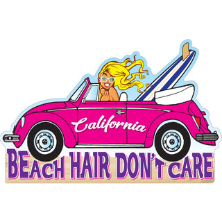 California Beach Hair Dont Care Sticker