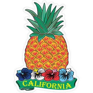 California Pineapple Vertical Sticker