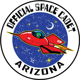 Arizona   Space Cadet Alien Sticker