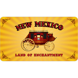 New Mexico   Red Stagecoach Sticker