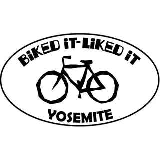 Yosemite  CA   Bike It Liked It Sticker