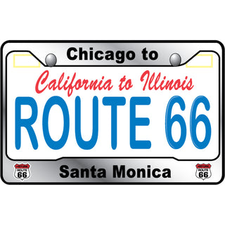 Route 66   Route 66 License Plate Sticker