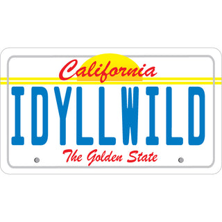Idyllwild   GOLDEN STATE LICENSE PLATE Sticker