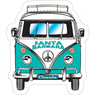OK3 Santa Barbara Bus Front View (29569) Sticker