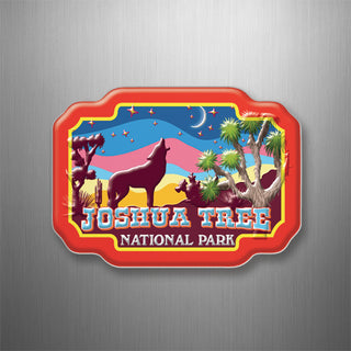 Joshua Tree National Park   Howling Coyote Multi Colors 3D Magnet