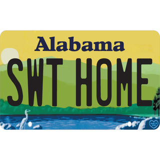 ALABAMA SWT HOME License Plate Sticker