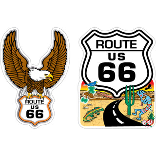 Route 66   Eagle and Desert Shield Sticker