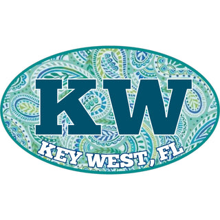 OK3 Key West Euro Paisley Background Sticker