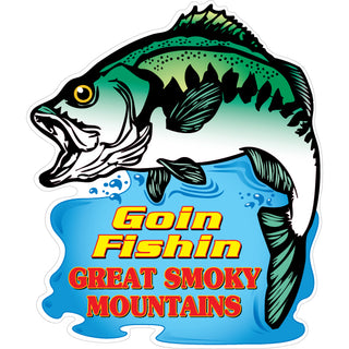 OK4 GREAT SMOKY MOUNTAINS BASS GOIN FISHN Sticker