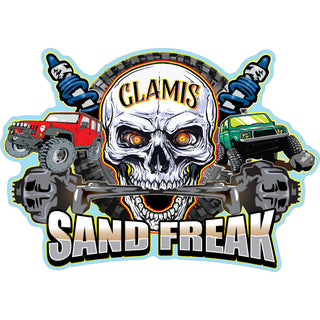 Glamis   Sand Freak Skull Sticker