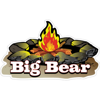 Big Bear Campfire Sticker