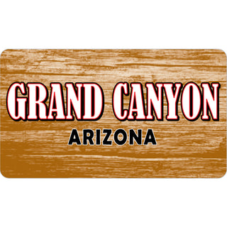 Grand Canyon Arizona   Wood Sign Red White Letters Sticker