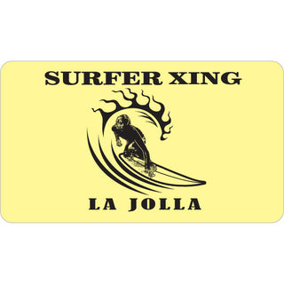 La Jolla Surfer Xing Sticker