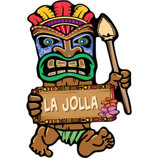 OK4 La Jolla  CA Tiki Guy (00123) Sticker