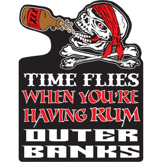 Outer Banks Time Flies Vertical Sticker