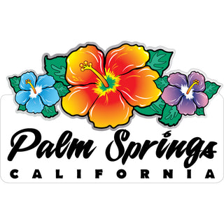 Palm Springs  California   Triple Hibiscus Sticker