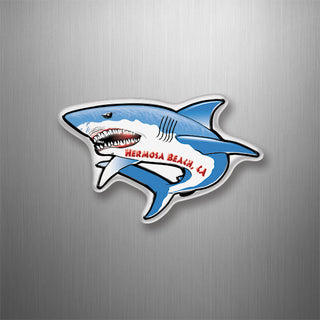 Hermosa Beach  CA   Shark Full View 3D Magnet