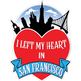 OK4 San Francisco I Left My Heart Banner (82409) Sticker