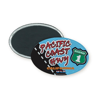 Pacific Coast Hwy Oval Badge Magnet