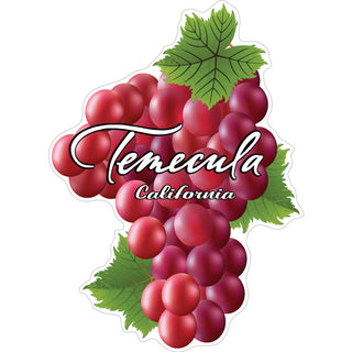 Temecula  California   Grapes Sticker
