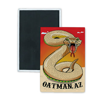 Oatman  AZ Rattlesnake (00015) Rectangle Badge Magnet