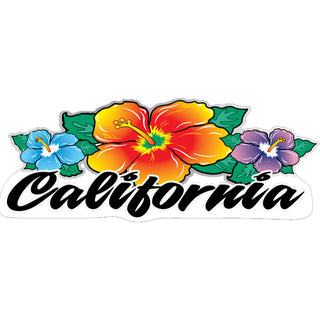 California Triple Hibiscus Sticker