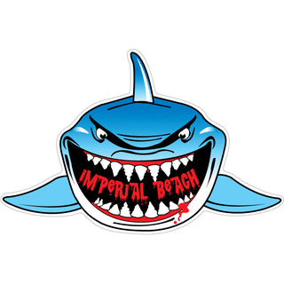 Imperial Beach   Shark Front View Sticker