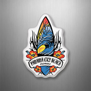Panama City Beach  Florida Tribal Surfboard 3D Magnet