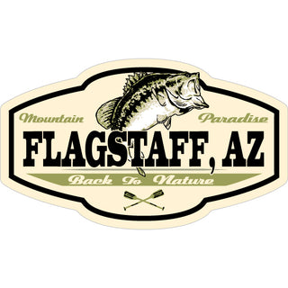 Flagstaff  Arizona   Back To Nature Fish Sticker