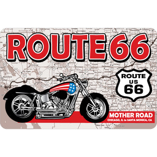 Route 66   Motorcycle Mother Road Sticker