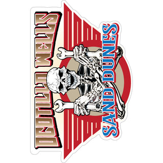Ocotillo Wells   Skeleton Holding Wrenches Sticker