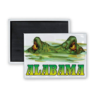 Alabama Alligator Rectangle Badge Magnet