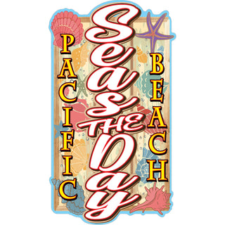 OK4 Pacific Beach Seas The Day Sticker