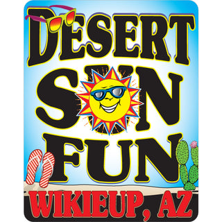 Wikieup AZ Desert Sun Fun Sticker