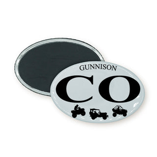 gunnison euro oval offroad Oval Badge Magnet