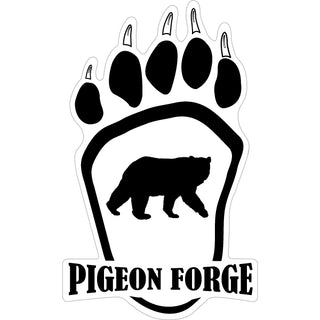 Pigeon Forge   Pigeon Forge Bear Paw Sticker