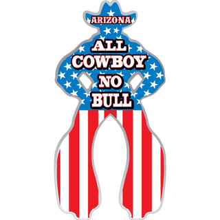 Arizona   Flag Cowboy Sticker