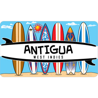 Antigua WI 6 Surfboards Sticker