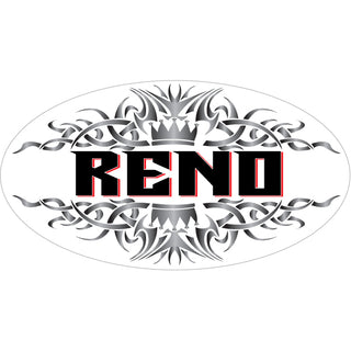 Reno   Tribal Pattern Euro Oval Sticker