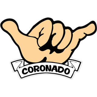 Coronado   Hang Loose Hand Sticker