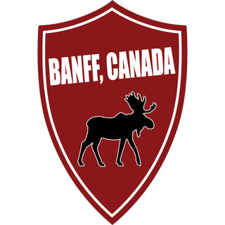 Banff  Canada   Shield Moose Sticker
